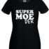 Shirt supermoeder zwart