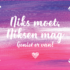 Houten theedoos - Niks moet, niksen mag