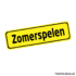 Herbruikbare statische raamsticker - Naamplaat Zomerspelen