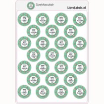 Stickervel - Bedankt voor de SPEKtaculaire tijd