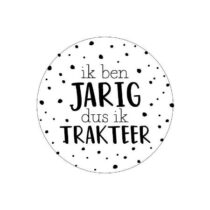 Stickers - Ik ben jarig dus ik trakteer | 10 stuks