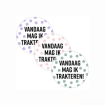Stickers - Vandaag mag ik trakteren | 10 stuks
