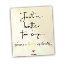 Wijn etiket - Baby on the way