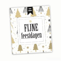 Wijn etiket - Fijne feestdagen feestelijk