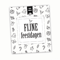 Wijn etiket - Fijne feestdagen
