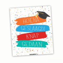 Wijn etiket - Geslaagd
