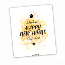 Wijn etiket - Happy New Home