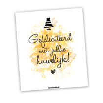 Wijn etiket - Huwelijk