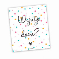 Wijn etiket - Wijntje doen?