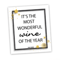 Wijn etiket - Most wonderful wine of the year