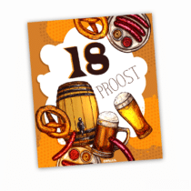 Bier etiket - 18 jaar