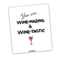 Wijn etiket - You are wine-mazing
