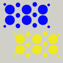 Herbruikbare statische raamsticker - Mix Confetti Blauw/Geel