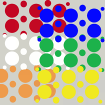Herbruikbare statische raamsticker - Mix Confetti per kleur