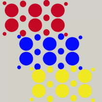 Herbruikbare statische raamsticker - Mix Confetti Rood/Blauw/Geel