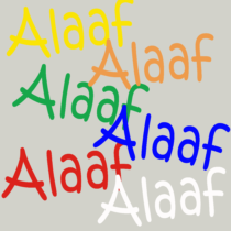 Herbruikbare statische raamsticker - Alaaf per kleur