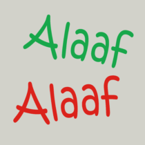 Herbruikbare statische raamsticker - Alaaf Rood/Groen