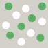 Herbruikbare statische raamsticker - Confetti Groen/Wit