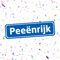 Herbruikbare statische raamsticker - Peeënrijk
