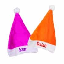Kerstmuts met naam - kleur