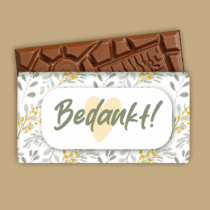 Printable | Chocoladewikkel | Bedankt!