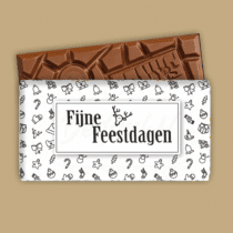 Printable | Chocoladewikkel | Fijne Feestdagen