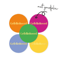 Stickers - Gefeliciteerd | 10 stuks