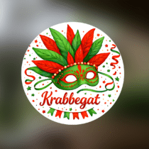 Statische raamsticker - Krabbegat